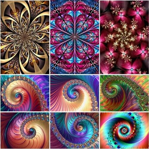 5D Diamond Painting Abstract Cross Stitch Full Drill Round Square Diamond Embroidery Landscape Rhinestone Mosaic Home Decor Gift