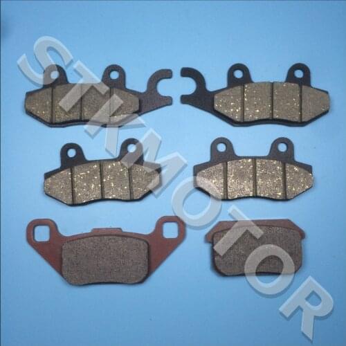 6pcs KAZUMA 500CC ATV Brake pads For KAZUMA Jaguar 500CC ATV Quad Front Left Front Right and Rear Brake Pads