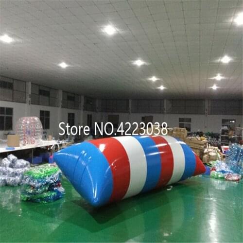 Free Shipping 6*2m Inflatable Water Blob Jumping Bag Water Blob Jump Pillow Inflatable Water Trampoline For Sale With Free Pump