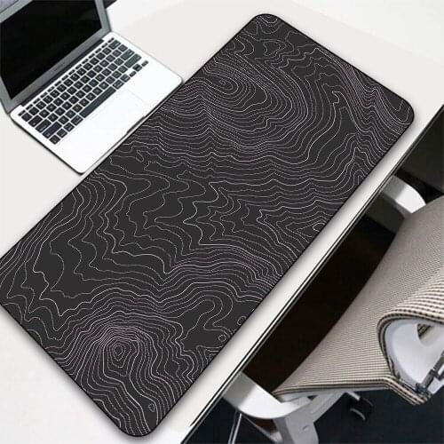 Black Personality Striped Mouse Pad Xxl Office Protection Pad Rubber Mini Pc Keyboard Game Carpet Notebook Large Mousepad Pink
