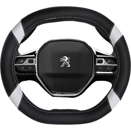 DERMAY Car Steering Wheel Cover Micro Fiber Leather Customized for 2019 Peugeot 508L 350THP 400THP 5Colors Auto Accessories