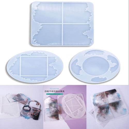 NOT AS LONG diy Epoxy molds, various wave-shaped pendulum tables, coasters, round mirrors, creative handmade household items