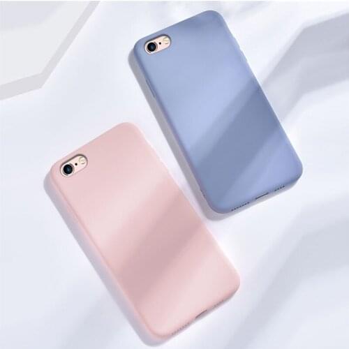 Skin-friendly Case For iPhone SE 2020 Liquid Silicone Case For iPhone SE 2020 Slim Soft TPU Microfiber Cover for Apple iPhone SE