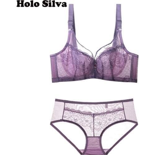 Sexy Lace Japan Cute Matching Bra Brief Sets Of Underwear Women Intimates Ultra Thin Push Up No Padded Lace Bra and Panties Sets