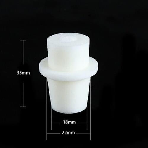 4pcs 18mm-22mm conical erlenmeyer flask silicone stopper seal plug cork spigot sealing plugs