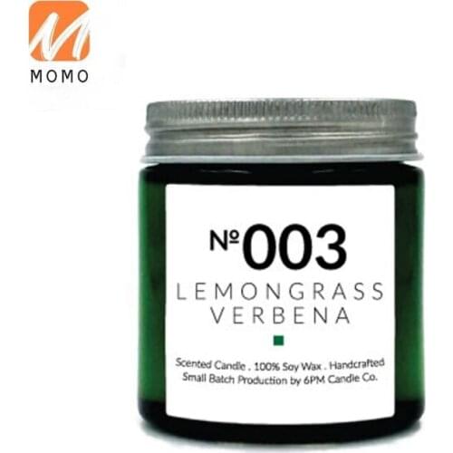 Small Firefly Green Bottle Natural Soy Wax Aromatherapy Candle Indoor Fragrance