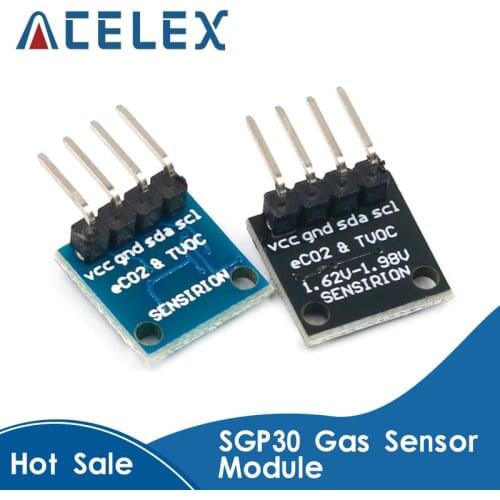 SGP30 Gas Sensor Module TVOC/eCO2 Indoor Air Quality Formaldehyde Carbon Dioxide Measurement Sensor Board IIC I2C Interface