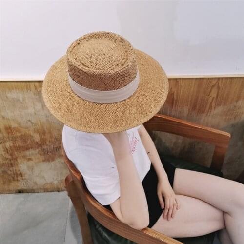 Панамы 2021 модные Handmade Unisex Straw Hats соломенная шляпа Summer Beach Hats For Women Men Panama Cap Sun Visor Boat Hats