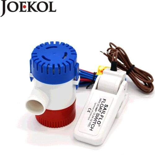 Free shipping dc 12v/24v bilge pump with bilge Float Switch 1100GPH electric water pump for boats,submersible boat water pump