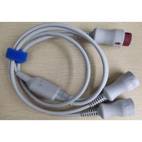 Original Mindray IM2204 double head IBP extension cable Y-type IBP cable(switch one connector to two connector) 040-001029-00