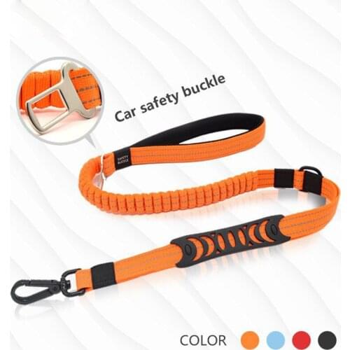 Pet dog leash nylon Leash for dogs Reflective traction rope Walking Training Leash Car seat belt Cats Dogs Harness Collar Strap
