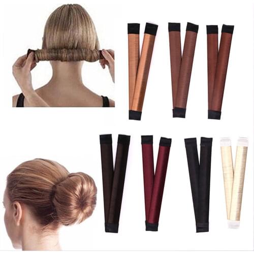 7Colors DIY Tool Hair Accessories Synthetic Wig Donuts Head Band Ball French Twist Magic Maker Sweet French Dish Made Hair Band