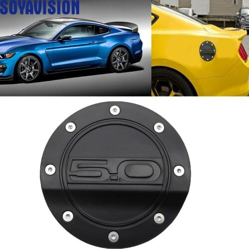 Durable New Fuel Door 5.0 Matte car accessories black Fuel Door 2015-2018 For Ford Mustang GT