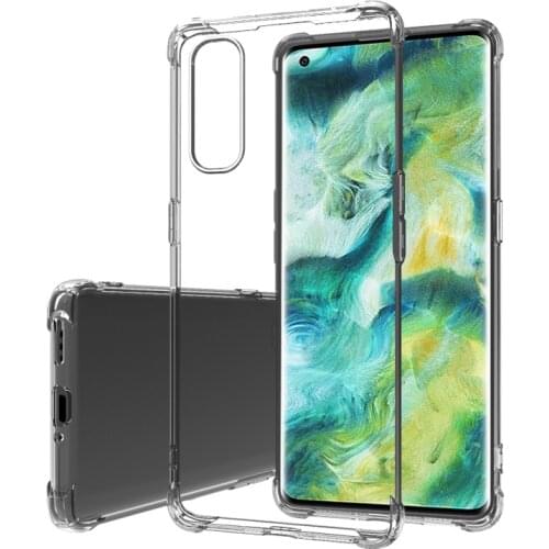 Transparent Phone Case for OPPO Find X2 Pro Lite Neo Funda Thin Silicone Coque FindX2 X2Pro X2Lite X2Neo Airbag Shockproof Cover