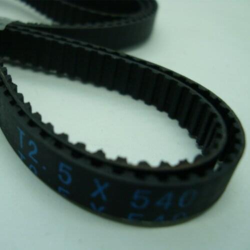 T2.5 timing ring belt 6mm width 540mm length rubber with glass fibre sell 10pcs on one pack
