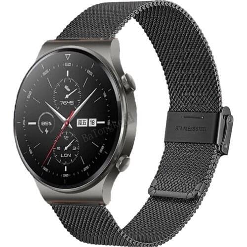 Watch Band 22mm Strap For Huawei GT 2 2E GT2 Pro Watch Strap Milanese Replacements Belt Honor Magic 1 2 46mm Watch Mens Strap