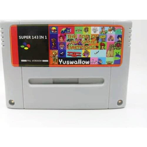 Super 143 in 1 Games with Axelay Contra III Final FantasyI II IV Final Fight Goof TroopSuper Castlevania IV