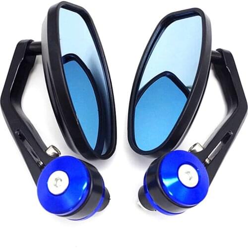Universal Motorcycle Accessories Bar End Mirror Retro Motorbike Side Rearview Mirrors FOR honda cb500x xj6 mt07 honda forza 125