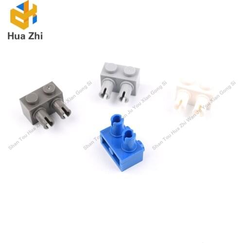 Building Blocks Parts 30526 10PCS Brick Special 1 x 2 with 2 Pins LEGOING MOCS Education