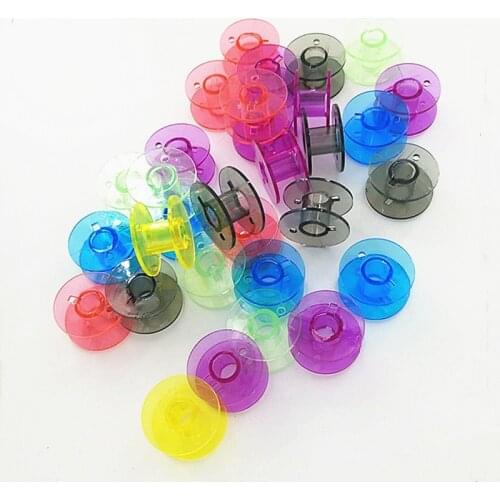 10Pcs Transparent Bobbins Spool Sewing Bobbins Spool Plastic Empty Bobbins For Home Sewing Accessories