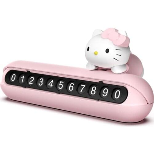 Car license plate cute temporary parking number plate car car supplies Daquan practical female mobile creative car phone