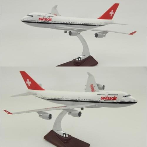 40cm airplane model toys B747-800 aircraft model 1/150 scale diecast plastic alloy plane with base F display collective