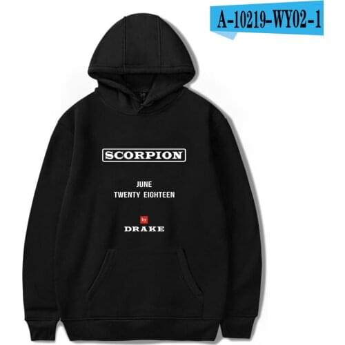 2020 Novelty Rapper Drake Scorpion Hip Hop Hoodies Print Spring/Autumn Men/women Long Sleeve Classic New Pullovers Clothes