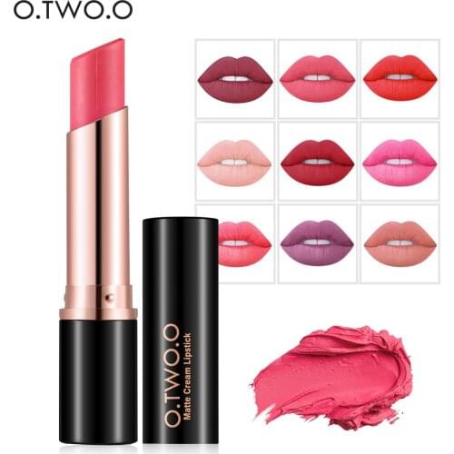 O.TWO.O brand makeup matte lipstick pencil waterproof long lasting velvet lip stick moisture smooth makeup lip kit OT032