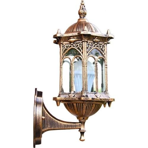Retro outdoor waterproof antirust E27 wall lamp garden gateway sconce courtyard corridor villa bra residential balcony lights