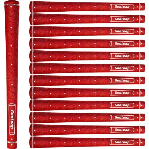 Geoleap Glory-M Rubber Golf Grips 13pcs/lot Memory Point Assists, Golf Club Grips, Midsize,7 Colors to choose