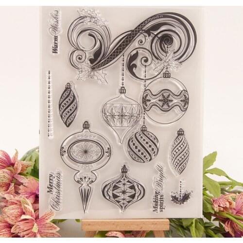 ZFPARTY Christmas Pendant Clear Stamps Scrapbook Paper Craft Clear stamp scrapbooking