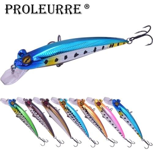 Retail A+ Boxed Fishing lures 100mm 11g Minnow Good Quality Tackle Wobblers Crankbait big 3D Eyes lures Fishing Tackle