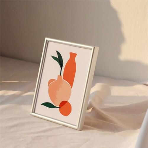 Morden Picture Frame for Wall Cadre Decoration Murale Pour Salon Simple Photo Frames Decor Porta Retratos Para Foto Friend Gift