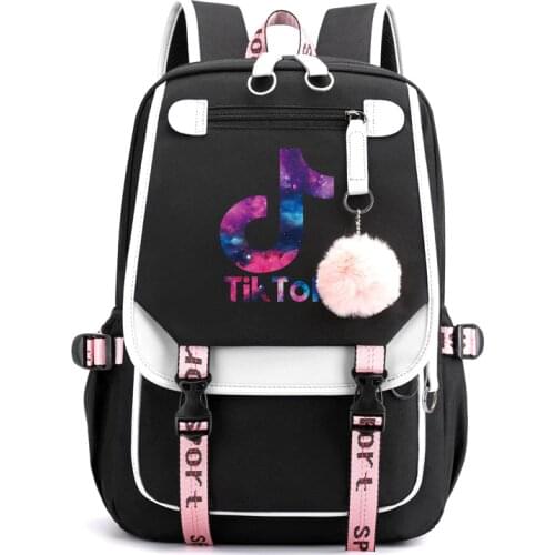 TikTok Backpack Luminous School Bags For Teenagers Boys Girls Laptop Backpack Large Capacity Travel Mochila Escolar