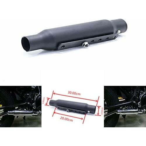 Universal Black Exhaust Pipe Silencer Mufflers For Motorcycle Harley Cafe Racer