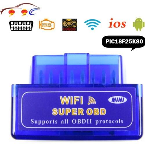 WIFI ELM327 V1.5 Obd2 Car Diagnostic Scanner For IOS/Android Elm 327 Auto Diagnostic Tools ELM-327 WI-FI Obd 2 PIC18F25K80 Chip