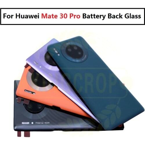 For Huawei Mate 30 Pro Battery Back Glass Cover Rear Door Housing Window With Camera Lens For Huawei Mate30 Pro Battery Cover