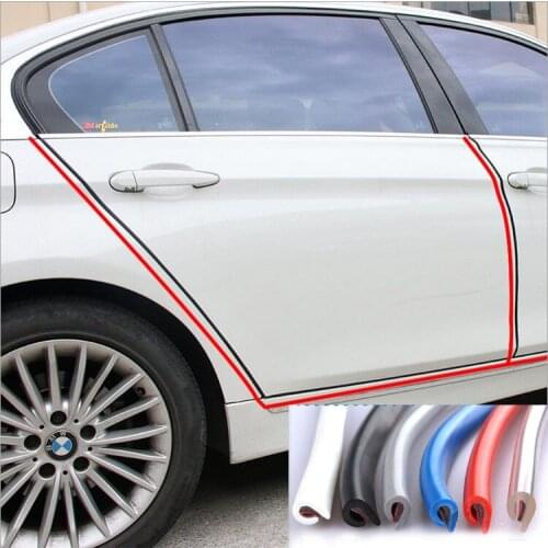 Car Door Protection Side Protector Stricker Door Strip Moulding Stylingstrip Protector Rubber Sealing For Car Auto