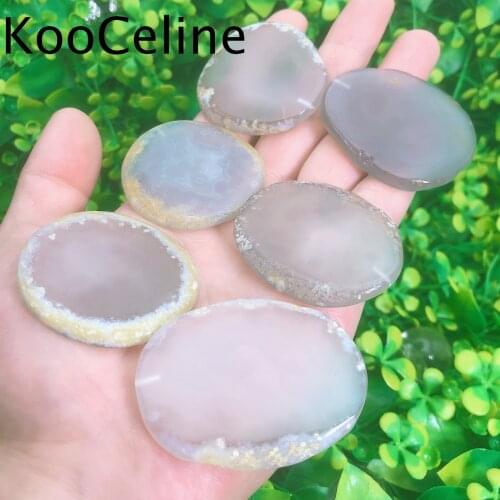 Natural Crystals Quartz Agate Plate Energy Reiki Healing Stones Specimen Aquarium Home Room Decoration Accessories Gemstone