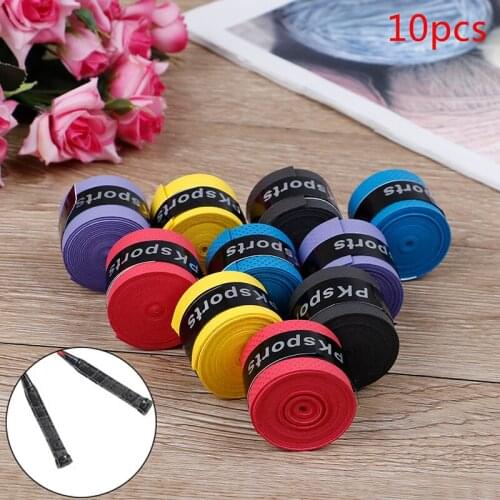 10Pcs/lot 115CM*2.5CM Random Anti-slip Racket Fish Rods Over Grips Insulation Sweatband For Tennis Badminton Sport