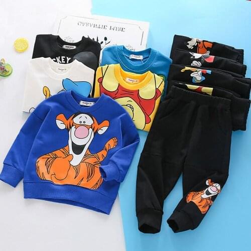 Kids Suits 2PCS Boys Outfits Baby Boys Clothes for Kids Clothing Toddler Childrens Jogging Cartoon Casual Sports Suit