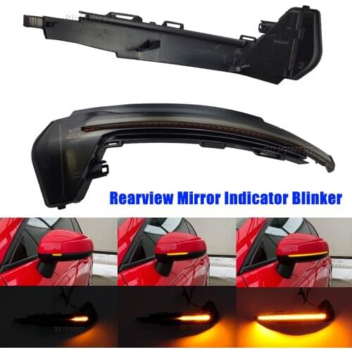2pcs LED Side Wing Dynamic Turn Signal Light For Audi A1 8X 2011 2012 2013 2014 2015 2016 2017 Rearview Mirror Indicator