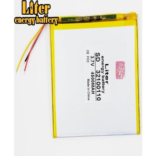 3 line Liter energy battery lithium polymer battery 32100110 3.7V 4500MAH tablet computer navigation built-in battery