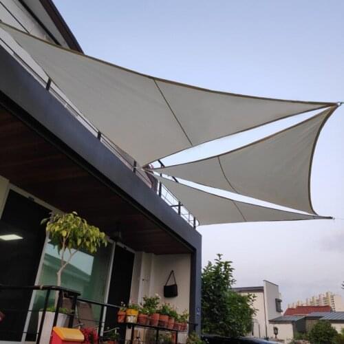 5m outdoor waterproof sunshade triangular sunshade protection canopy garden terrace swimming pool sunshade canvas camping