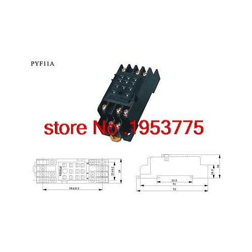 5pcs PYF11A Mini Relay Socket Base