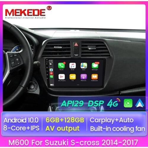 IPS 1280*720 6G+128G Android 10.0 for Suzuki SX4 S Cross 2012-2016 Car Radio Multimedia Video Player Navigation GPS No 2 Din Dvd