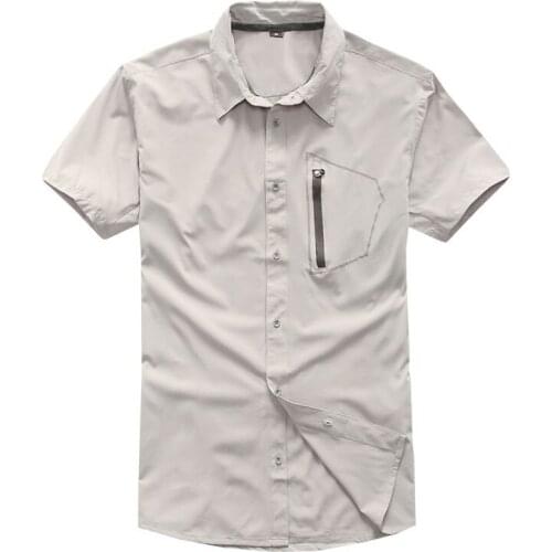 Free shipping! - Mens quick dry shirt fishing shirt outdoor camping hiking shirt
