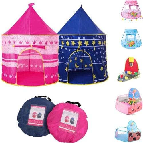 Play Tent Portable Foldable Tipi Prince Folding Tent Children Boy Cubby Play House Kids Gifts Outdoor Toy Tents Deocor Castle