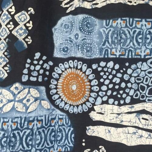 Folk Style Cotton Linen Fabric Chinese Vintage Painting for DIY Sewing Textiles manual