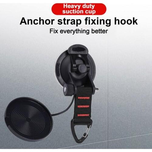 Heavy Duty Suction Cup Anchor with Securing Hook Tie Down Suction Cup for Camping Tarp Accessory as Car Side Awning